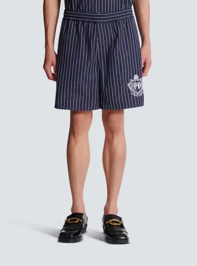 Balmain Striped poplin pyjama shorts | Thumbnail 7 Balmain Striped poplin pyjama shorts | Thumbnail 7