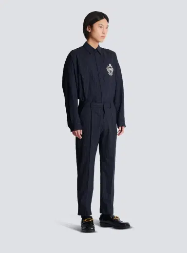 Balmain Straight-leg trousers in pinstripe wool | Thumbnail 3 Balmain Straight-leg trousers in pinstripe wool | Thumbnail 3