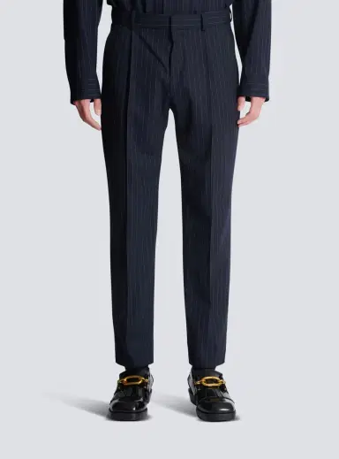 Balmain Straight-leg trousers in pinstripe wool | Thumbnail 6 Balmain Straight-leg trousers in pinstripe wool | Thumbnail 6