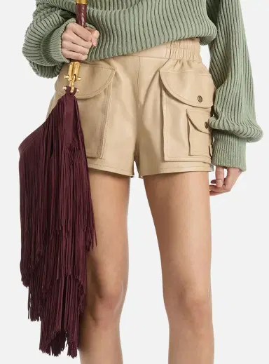 Balmain Lambskin utility shorts | Thumbnail 4 Balmain Lambskin utility shorts | Thumbnail 4