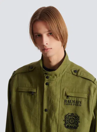 Balmain Cotton aviator-style jacket | Thumbnail 6 Balmain Cotton aviator-style jacket | Thumbnail 6
