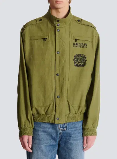 Balmain Cotton aviator-style jacket | Thumbnail 7 Balmain Cotton aviator-style jacket | Thumbnail 7