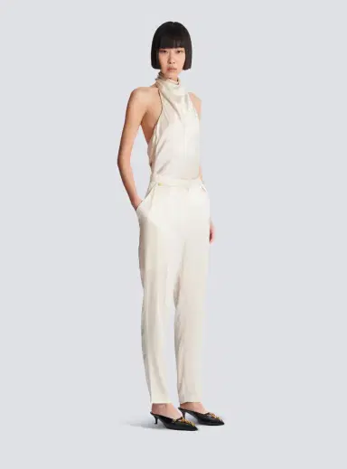 Balmain High-waisted silk trousers | Thumbnail 3 Balmain High-waisted silk trousers | Thumbnail 3