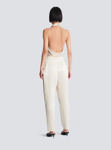 Balmain High-waisted silk trousers | Thumbnail 4 Balmain High-waisted silk trousers | Thumbnail 4
