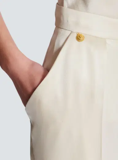 Balmain High-waisted silk trousers | Thumbnail 5 Balmain High-waisted silk trousers | Thumbnail 5