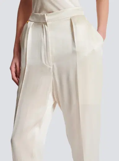 Balmain High-waisted silk trousers | Thumbnail 6 Balmain High-waisted silk trousers | Thumbnail 6