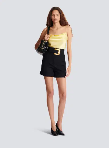 Balmain Silk satin top with thin straps | Thumbnail 2 Balmain Silk satin top with thin straps | Thumbnail 2