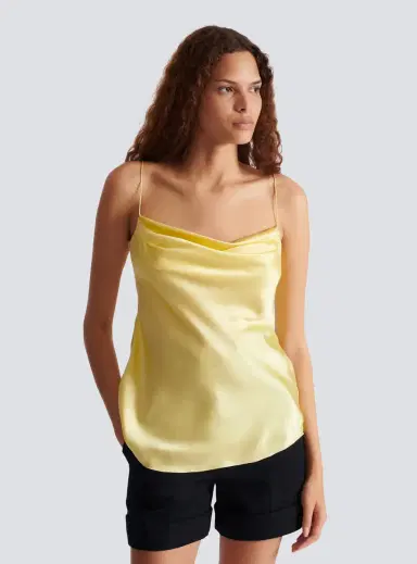 Balmain Silk satin top with thin straps | Thumbnail 5 Balmain Silk satin top with thin straps | Thumbnail 5