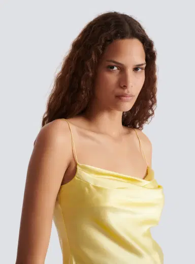 Balmain Silk satin top with thin straps | Thumbnail 6 Balmain Silk satin top with thin straps | Thumbnail 6