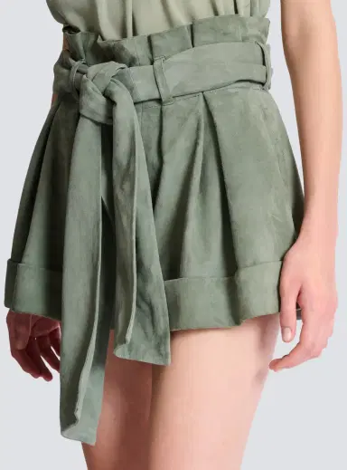 Balmain Suede high-waisted shorts | Thumbnail 5 Balmain Suede high-waisted shorts | Thumbnail 5