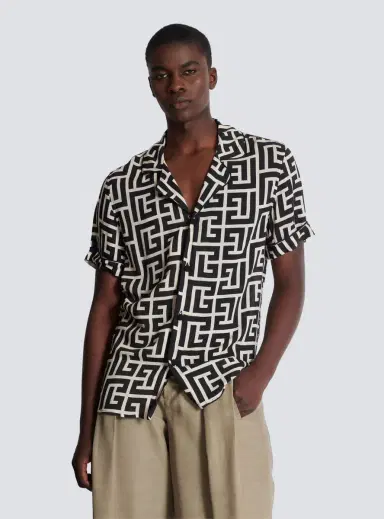 Balmain Short-sleeved monogrammed shirt | Thumbnail 5 Balmain Short-sleeved monogrammed shirt | Thumbnail 5