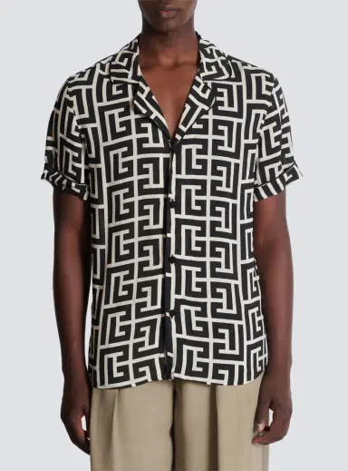 Balmain Short-sleeved monogrammed shirt | Thumbnail 7 Balmain Short-sleeved monogrammed shirt | Thumbnail 7