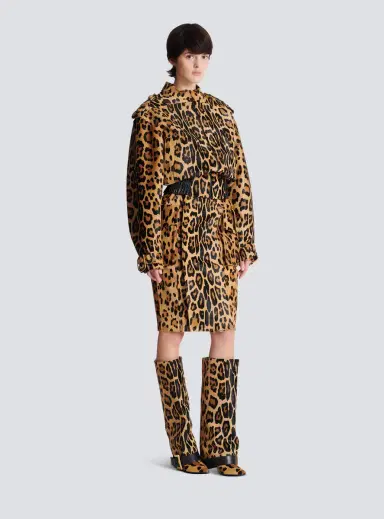 Balmain Ponyskin-style leather bomber jacket with leopard pattern | Thumbnail 3 Balmain Ponyskin-style leather bomber jacket with leopard pattern | Thumbnail 3