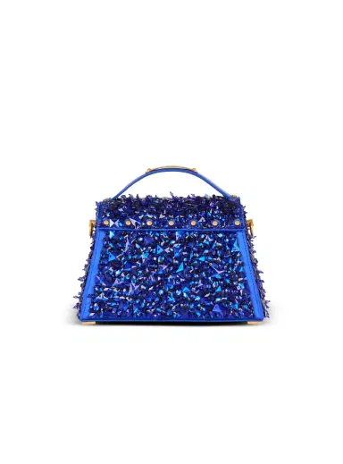 Balmain B-Buzz Dynasty bag in leather and embroidered satin | Thumbnail 4 Balmain B-Buzz Dynasty bag in leather and embroidered satin | Thumbnail 4