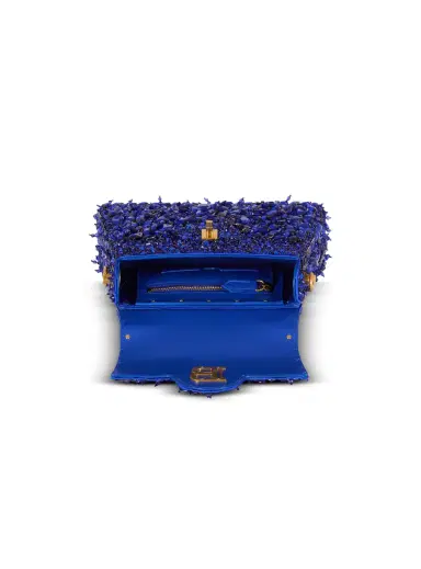 Balmain B-Buzz Dynasty bag in leather and embroidered satin | Thumbnail 7 Balmain B-Buzz Dynasty bag in leather and embroidered satin | Thumbnail 7