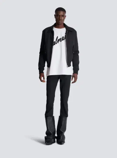 Balmain T-shirt with flocked Letter logo | Thumbnail 2 Balmain T-shirt with flocked Letter logo | Thumbnail 2
