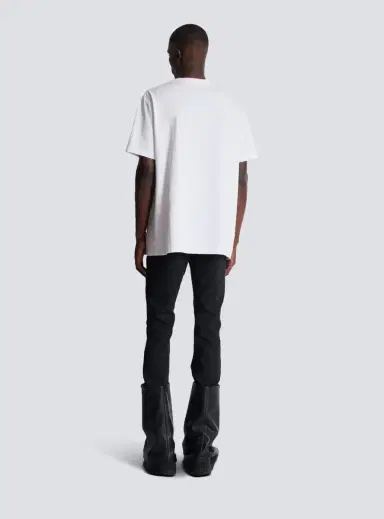 Balmain T-shirt with flocked Letter logo | Thumbnail 4 Balmain T-shirt with flocked Letter logo | Thumbnail 4