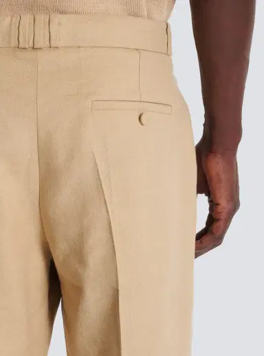 Balmain Straight-leg tailored canvas trousers | Thumbnail 5 Balmain Straight-leg tailored canvas trousers | Thumbnail 5