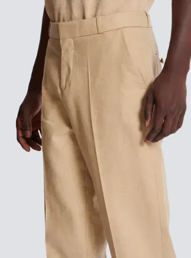 Balmain Straight-leg tailored canvas trousers | Thumbnail 6 Balmain Straight-leg tailored canvas trousers | Thumbnail 6