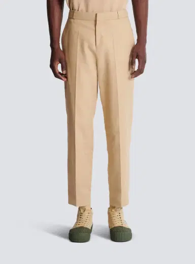 Balmain Straight-leg tailored canvas trousers | Thumbnail 7 Balmain Straight-leg tailored canvas trousers | Thumbnail 7