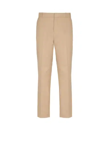 Balmain Straight-leg tailored canvas trousers | Thumbnail 1 Balmain Straight-leg tailored canvas trousers | Thumbnail 1
