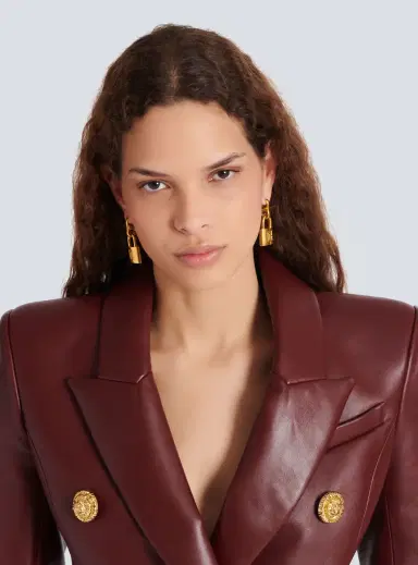 Balmain Brass Pulse padlock earrings | Thumbnail 2 Balmain Brass Pulse padlock earrings | Thumbnail 2