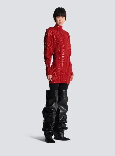 Balmain Short zebra sequin dress | Thumbnail 3 Balmain Short zebra sequin dress | Thumbnail 3