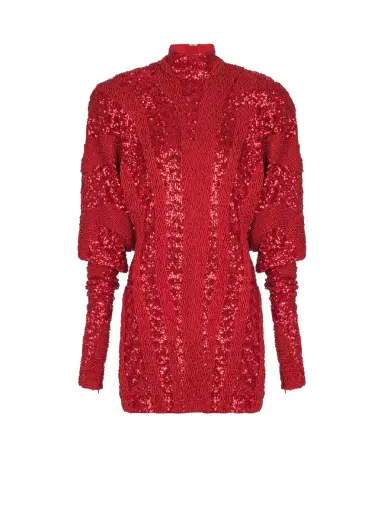 Balmain Short zebra sequin dress | Thumbnail 1 Balmain Short zebra sequin dress | Thumbnail 1