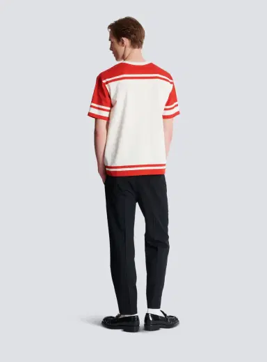 Balmain Varsity T-shirt with Écusson print | Thumbnail 4 Balmain Varsity T-shirt with Écusson print | Thumbnail 4