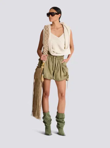 Balmain Viscose twill shorts | Thumbnail 2 Balmain Viscose twill shorts | Thumbnail 2