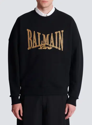 Balmain Embroidered College sweatshirt | Thumbnail 7 Balmain Embroidered College sweatshirt | Thumbnail 7