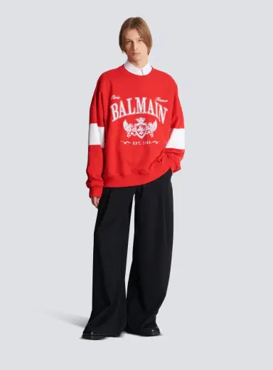 Balmain Boxy College sweatshirt | Thumbnail 2 Balmain Boxy College sweatshirt | Thumbnail 2