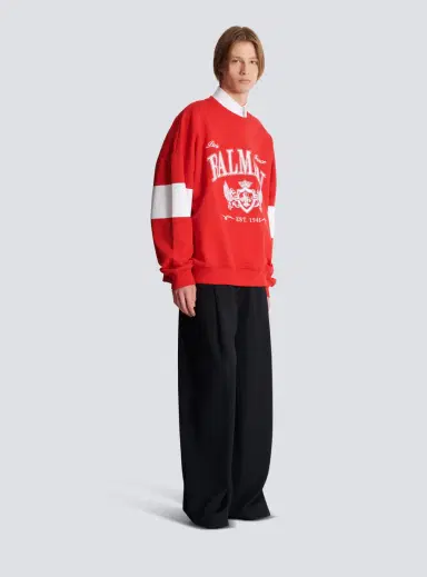 Balmain Boxy College sweatshirt | Thumbnail 3 Balmain Boxy College sweatshirt | Thumbnail 3