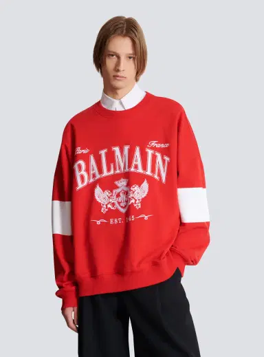 Balmain Boxy College sweatshirt | Thumbnail 5 Balmain Boxy College sweatshirt | Thumbnail 5