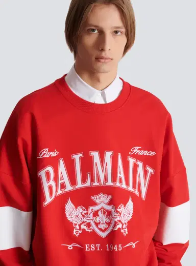 Balmain Boxy College sweatshirt | Thumbnail 6 Balmain Boxy College sweatshirt | Thumbnail 6