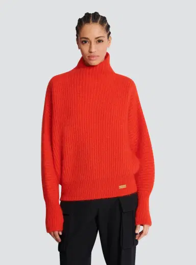 Balmain Mohair knit jumper with collar detail | Thumbnail 6 Balmain Mohair knit jumper with collar detail | Thumbnail 6