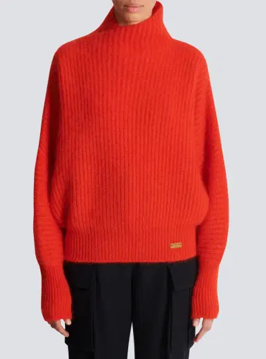 Balmain Mohair knit jumper with collar detail | Thumbnail 8 Balmain Mohair knit jumper with collar detail | Thumbnail 8