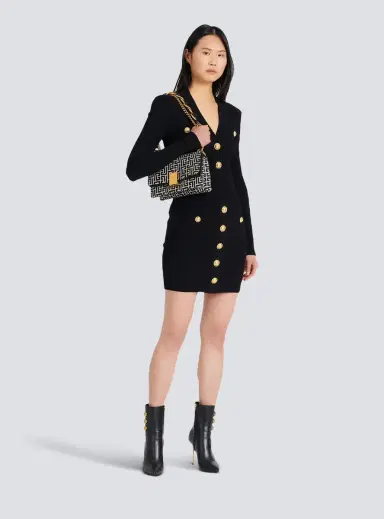 Balmain Short knitted dress with gold buttons | Thumbnail 2 Balmain Short knitted dress with gold buttons | Thumbnail 2