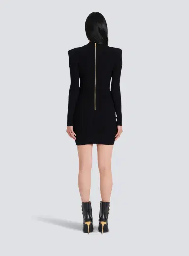 Balmain Short knitted dress with gold buttons | Thumbnail 4 Balmain Short knitted dress with gold buttons | Thumbnail 4