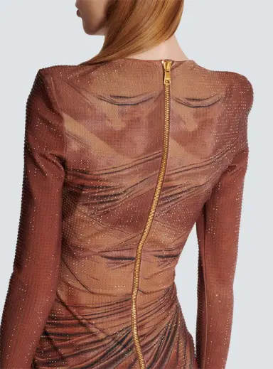 Balmain Printed long rhinestone dress | Thumbnail 5 Balmain Printed long rhinestone dress | Thumbnail 5