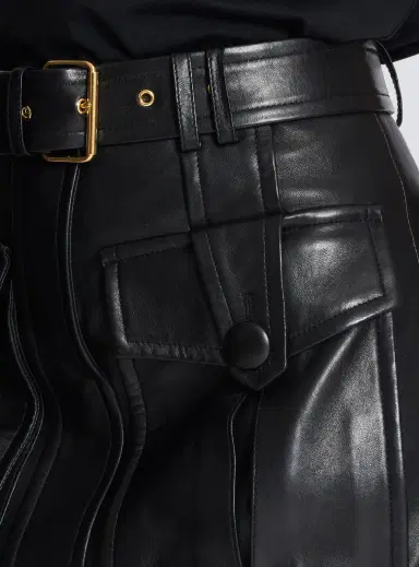 Balmain Short lambskin skirt | Thumbnail 5 Balmain Short lambskin skirt | Thumbnail 5