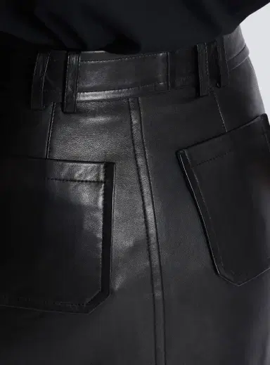 Balmain Short lambskin skirt | Thumbnail 6 Balmain Short lambskin skirt | Thumbnail 6
