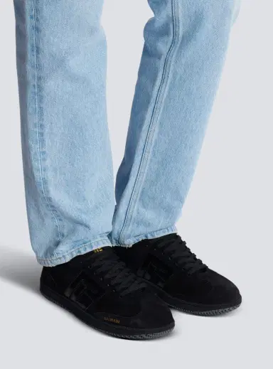 Balmain Swan suede and patent leather sneakers | Thumbnail 2 Balmain Swan suede and patent leather sneakers | Thumbnail 2