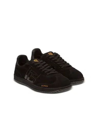 Balmain Swan suede and patent leather sneakers | Thumbnail 3 Balmain Swan suede and patent leather sneakers | Thumbnail 3