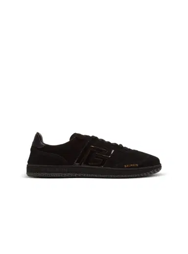 Balmain Swan suede and patent leather sneakers | Thumbnail 1 Balmain Swan suede and patent leather sneakers | Thumbnail 1
