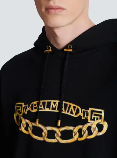 Balmain Chain Logo Hoodie | Thumbnail 7 Balmain Chain Logo Hoodie | Thumbnail 7