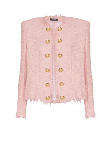 Balmain Edge-to-edge sequin tweed jacket | Thumbnail 1 Balmain Edge-to-edge sequin tweed jacket | Thumbnail 1