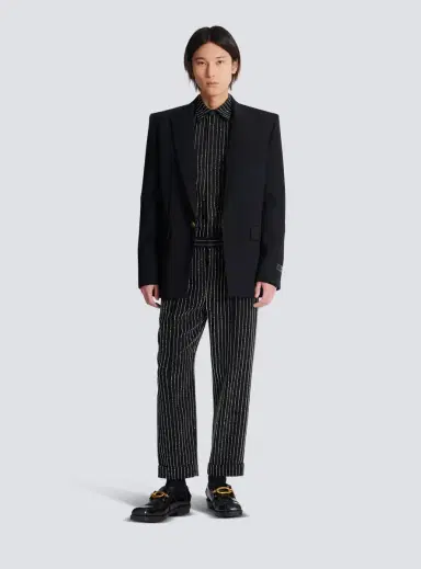 Balmain Grain de poudre wool 1-button jacket | Thumbnail 2 Balmain Grain de poudre wool 1-button jacket | Thumbnail 2