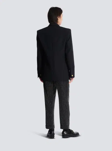 Balmain Grain de poudre wool 1-button jacket | Thumbnail 4 Balmain Grain de poudre wool 1-button jacket | Thumbnail 4