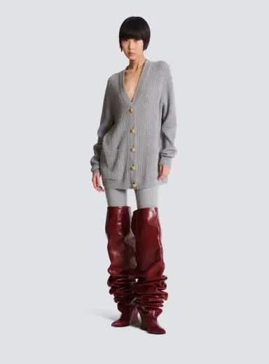 Balmain Buttoned cashmere cardigan | Thumbnail 2 Balmain Buttoned cashmere cardigan | Thumbnail 2